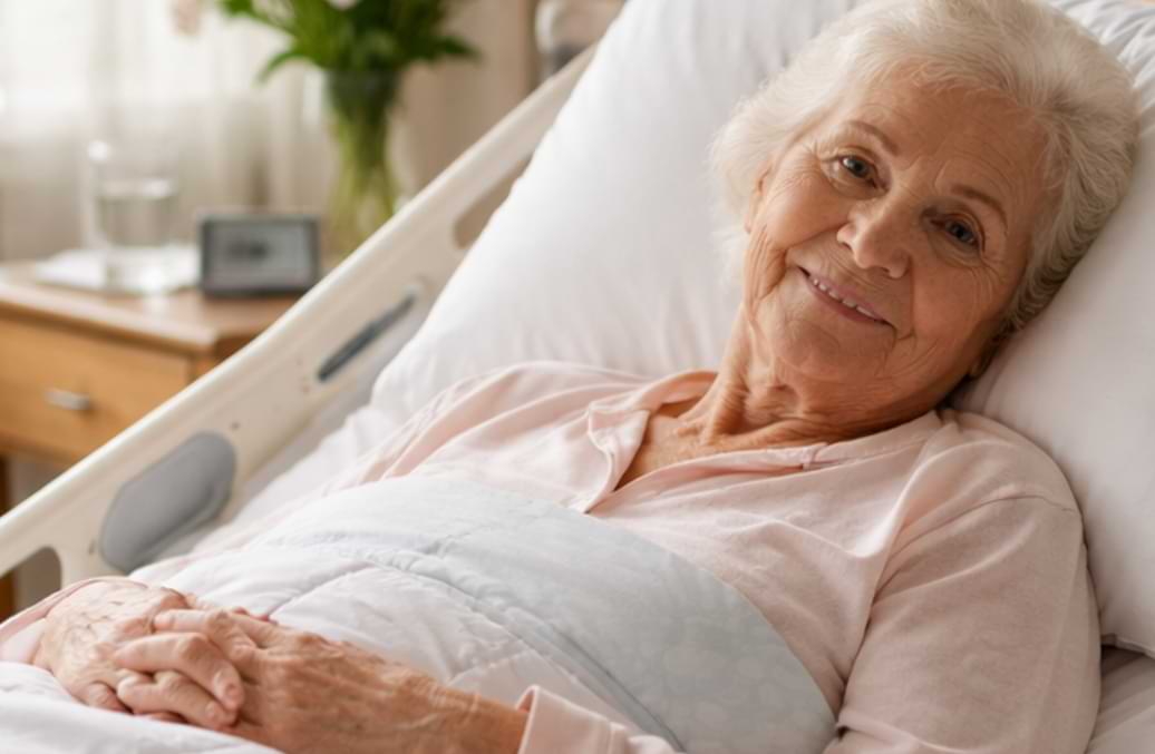 Anziana allettata in ospedale | HIP Sistema Letto
